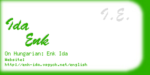 ida enk business card
